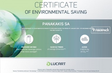 Environmental Saving Calculator Certificate